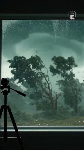 Severe Cyclone Outside My Window | Heavy Rain & Storm Sounds | 4K Relaxing Ambience