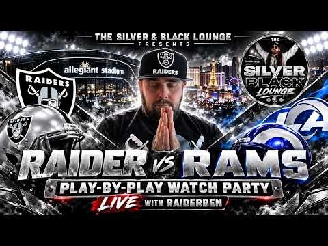 Raiders vs Rams LIVE 🏴‍☠️ Play-by-Play Watch Party with RaiderBen | Silver & Black Lounge
