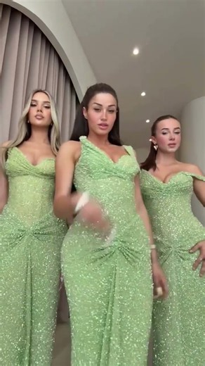 To order this sage green dress DM reineecouture Radiating timeless glamour, this sage green gown