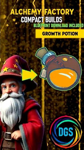Alchemy Factory - Compact Builds - (Growth Potion Factory) - Downloadable Blueprints