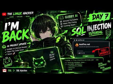 I'M BACK! 🔥 My AI Is Almost Ready 🤖 | SQL Injection Tutorial | The Linux Hacker