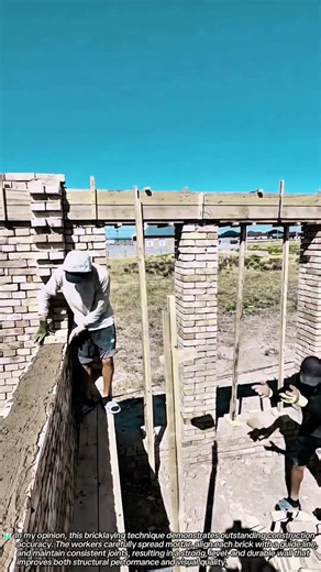 How Skilled Workers Build Strong Brick Walls With Precise Alignment
