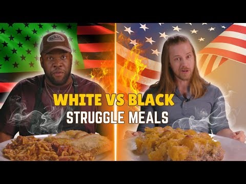 White vs Black: We Try Each Others Struggle Meals ⎸ Taste Wars