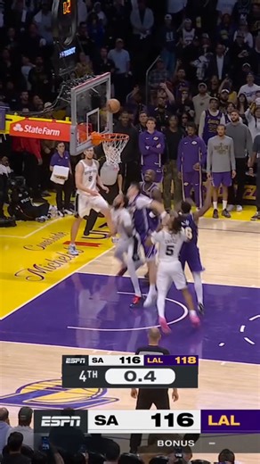 When the Spurs and Lakers squared off in November, we witnessed an EPIC finish! 🍿 The Spurs and the Lakers will face again TONIGHT at 9:30pm/et on ESPN! 📺 | NBA