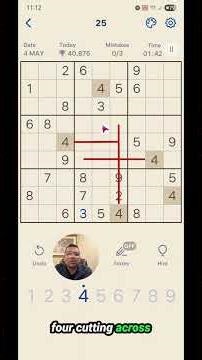 Sudoku Daily Challenge - Purely Logic and Elimination (LBR)- 4.May.26 #sudoku #education #relaxation