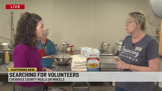 Cherokee County Meals on Wheels needs several volunteers to serve 500+ daily meals