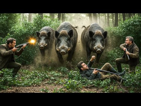 Wild Boar Attacks Hunter! Terrifying Close Call Caught on Camera
