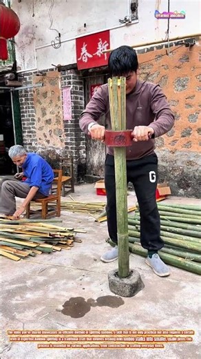 The Art of Efficient Bamboo Splitting