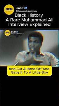 Black History : A Rare Muhammad Ali Interview Explained'' #blackhistory #america #shorts #history