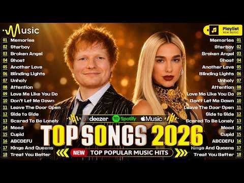 Billboard Top Pop Songs 2026 🎵 Ed Sheeran, Justin Bieber, Rihanna, Dua Lipa, Adele, Ariana Grande