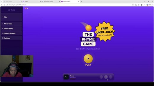 Highlight: Reacting to Suburb baby and rappin on Rhyme game
