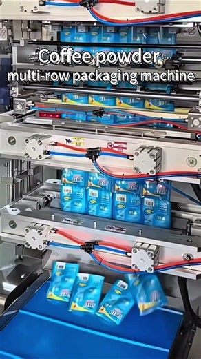 Coffee Powder Automatic Multi-Lane Packing Machine | High Speed Sachet Packaging