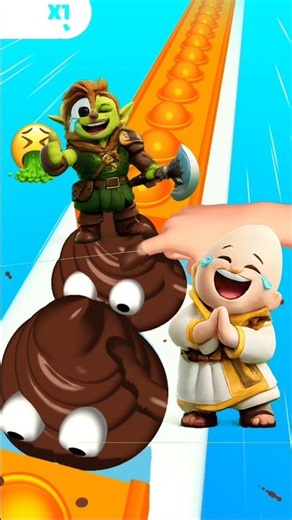 POOP vs EGG! The Funniest 3D ! 🤣🥚 Pop Runner 3D Fun #gaming​​ #shorts​​ #shortfeed​​ #viralshorts​​
