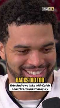 Caleb Williams on the emotions of returning from injury #bears #calebwilliams #football #NFL