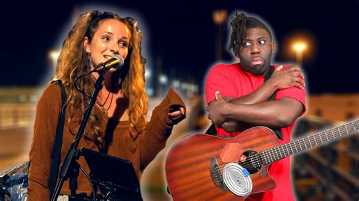 Random girl sings glass-shattering high note in public