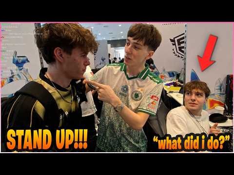 PETERBOT & AJERS PRESSED & CONFRONTED CLIX On LIVE STREAM At FNCS Summit LAN!