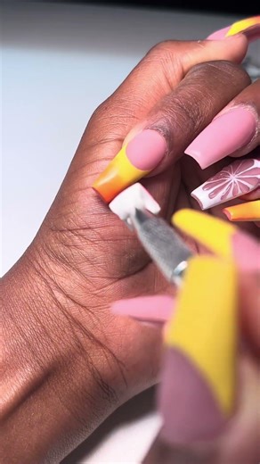 Spring Inspired Nail Set 🌸 | Watch Me Slay This Set 💅🏽 #nailinspo #acrylicnails