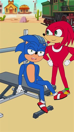 When Sonic sees Amy at the gym #animation