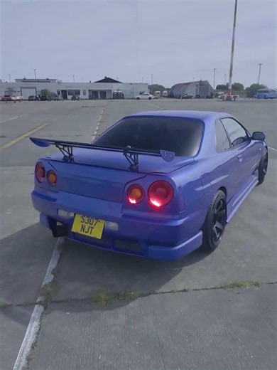Blue R34 GT-T Raw Edit #skyline #caredit #nissangtr