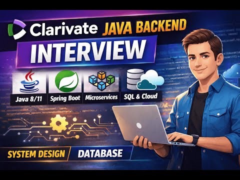 🔔 Clarivate Java Interview | 2–7 Years Experience | Java 8/11 | Spring Boot | Microservices | SQL