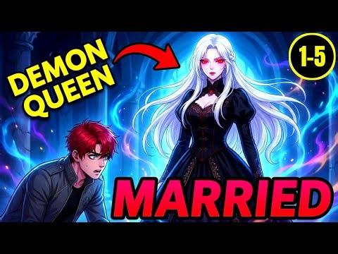 [1-5] After going to another world, I was MARRIED to the DEMON QUEEN | Part 5 | Manhwa Recaps #anime