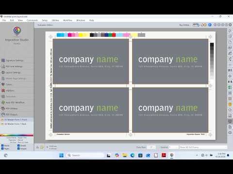 How to Create a Business Card Layout in Imposition Studio