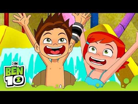 Frightwig at the Water Park | XLR8 vs Slides | Ben 10 | Cartoon Network