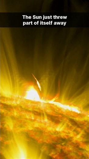 The Sun Just Threw Part of Itself Away #shorts