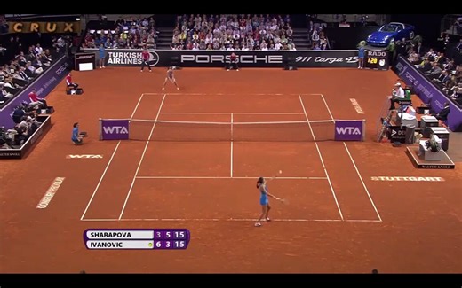 2014 Stuttgart Final:(6)Maria Sharapova def. (9)Ana Ivanovic 3-6, 6-4, 6-1Sharapova won her 3rd consecutive Stuttgart title. It was her 30th singles title and her 7th on clay.Ivanovic led 6-3, 3-1 in the match. It was her 1st clay final since winning the 2008 French Open.