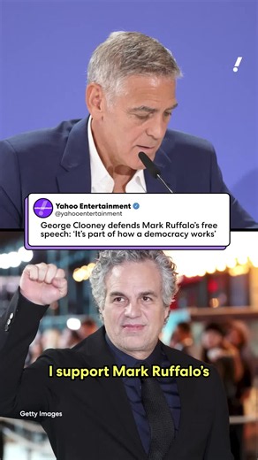 George Clooney is supporting Mark Ruffalo's ability to speak freely. Speaking at the Venice Film Festival, Clooney defended Mark Ruffalo after Paramount criticized the actor over his comments about the proposed Paramount-Warner Bros. merger and the Ellison family. “I believe in free speech, even when I completely disagree with it,” Clooney said. “In fact, it’s part of how a democracy works.” Clooney added that people are supposed to argue their differences and draw conclusions from the informati