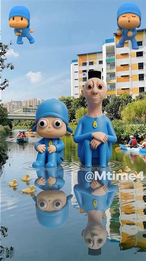 Pocoyo & Hamood Habibi’s Calm Lake Turns Into A Sudden Dive! 🌊😂