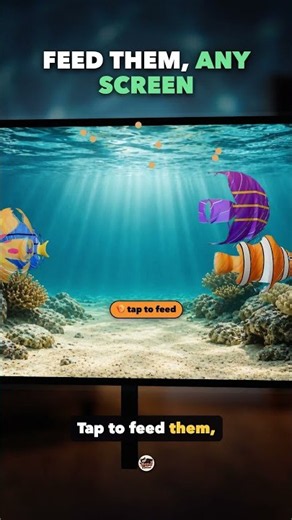Colour a Paper Fish and It Swims on Your TV 🐠 #shorts