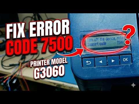 Canon - Support code 7500