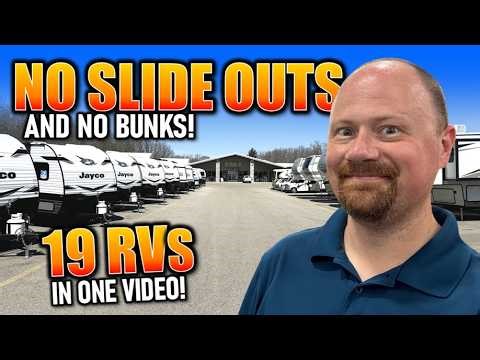 18 RVs with NO Slides & NO Bunks from 2026!