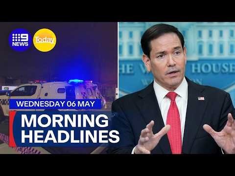 Multiple gangland attacks across city; 'Operation Epic Fury is over' says Rubio | 9 News Australia