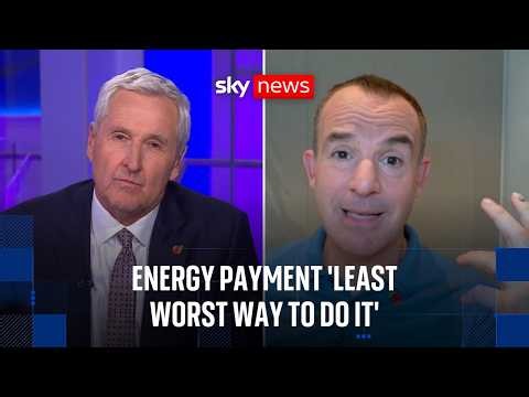 Martin Lewis reacts to £100 energy payment for 20 million households in budget | Sky News interview