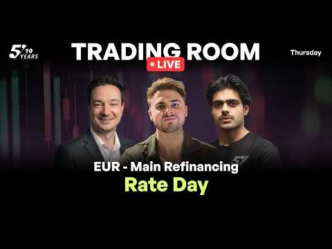 EUR - Main Refinancing Rate Day | Live Trading with The5ers