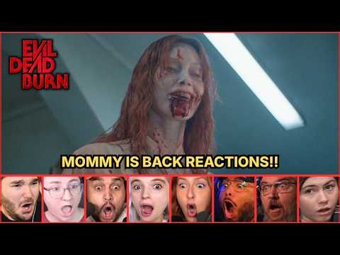 Reactors Reacting To Evil Dead Burn Post Credit Scene | Evil Dead Burn Movie Reaction Mashup