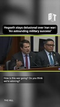 Hegseth stays delusional over Iran war: 'An astounding military success'