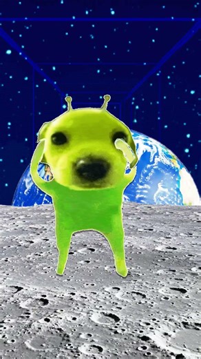 The Space Dancing Earth with the Moon Dancing Alien