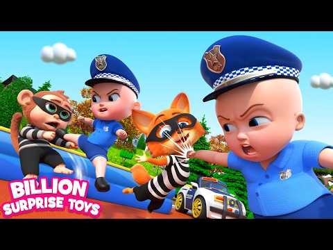 🔴Beware! Stranger thieves attack in the kids park - Kids Police Stories