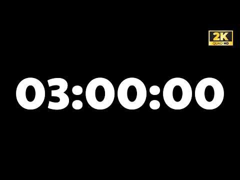 3 Hour Focus Timer | Deep Work Countdown For Study, Writing & Reading