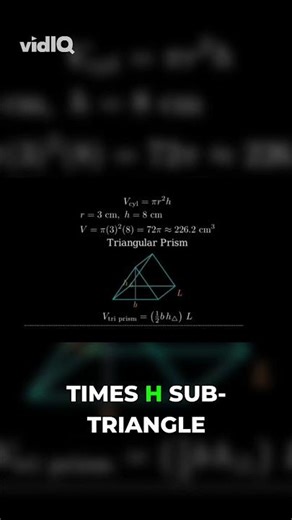| Volume of Triangular Prism | Mensuration | Geometry | #maths #math #education