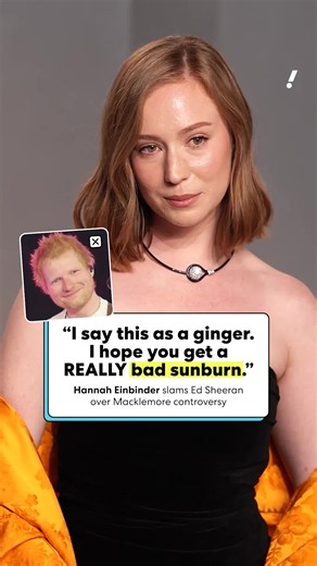 Ouch! “Hacks” star Hannah Einbinder, who has been an outspoken advocate for Palestinians, criticized Ed Sheeran after Macklemore was dropped as an opener on Sheeran’s tour for making pro-Palestine statements on stage. “I hope you get a REALLY bad sunburn, the kind on the back of your entire body where it hurts to lie down or walk or sit,” she wrote on Instagram. #edsheeran #macklemore #hacks #hannaheinbinder