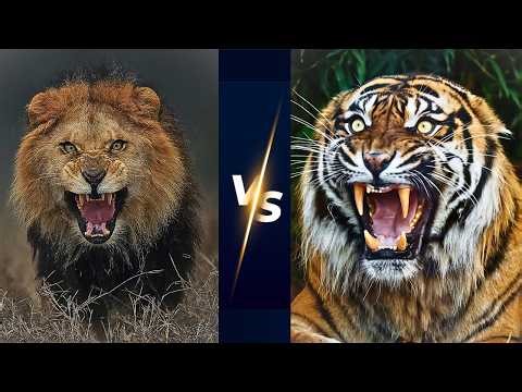 Lion vs Tiger Full Fight Wildlife Facts You Didn’t Know! Who's side are you?
