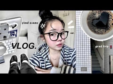 FINAL UNI VLOG🌱: Grad trip to Korea, 10,000 calories mukbang, exams & sleepover