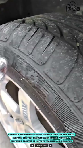 Tire Regrooving Tool: Handheld Blade for Refining Worn Tire Tread #innovationtools