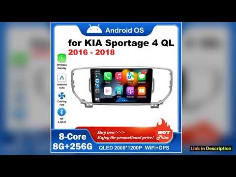 9 inch for KIA Sportage 4 QL 2016 2017 2018 Android Auto Navigation GPS Split Screen Wireless
