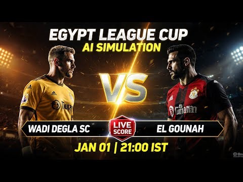 🔴 Wadi Degla SC vs El Gounah | AI Simulation | Live Score | FútbolStream360