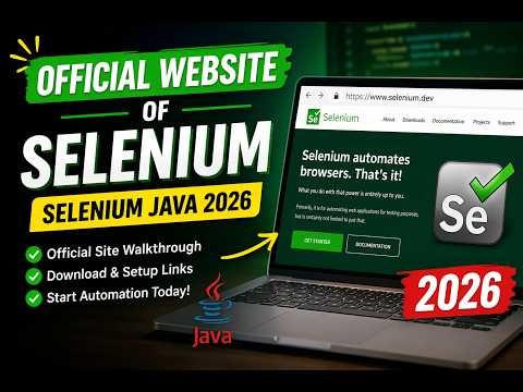 7. Official Website of Selenium (Selenium Java 2026)
